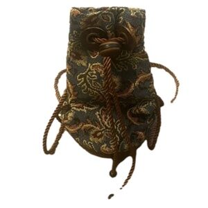 Vintage Handmade Polished Coconut Shell Handbag/Purse With‎ Shoulder Strap.